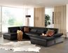 Mobilier Vermont Hoekbank 7 zitplaatsen Geel Fluweel