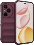 Techsuit Hoesje geschikt voor HONOR 400 Pro - Magic Shield Silicone Back Cover - Bordeaux