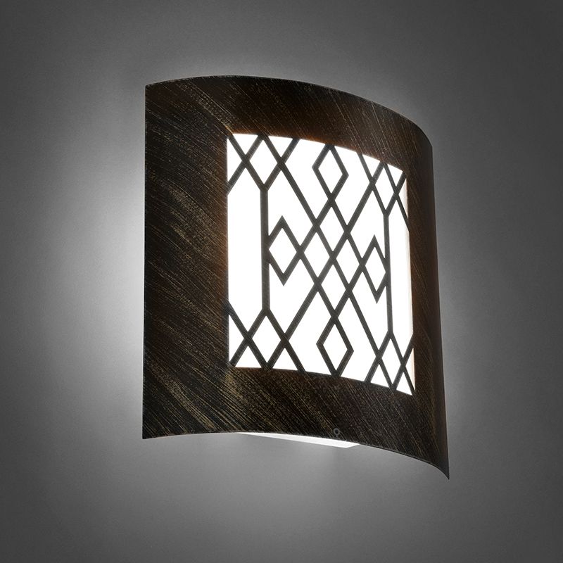 QAZQA WL Windo Wandlamp 1 lichts D 90 mm staal