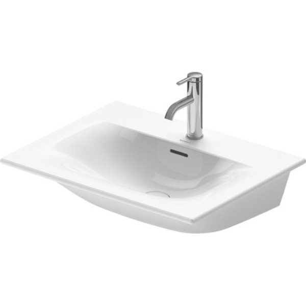 Duravit Viu meubelwastafel 63cm zonder kraangat wit 2344630060