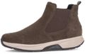 Gabor Rolling Soft art. 0804.02.007 bruin suede enkellaars met rits.