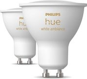 Philips Hue LED-spot GU10, warm wit tot koud wit, 2-pack