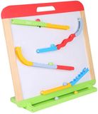 Spielmaus 3 in 1 schoolbord en knikkerbaan