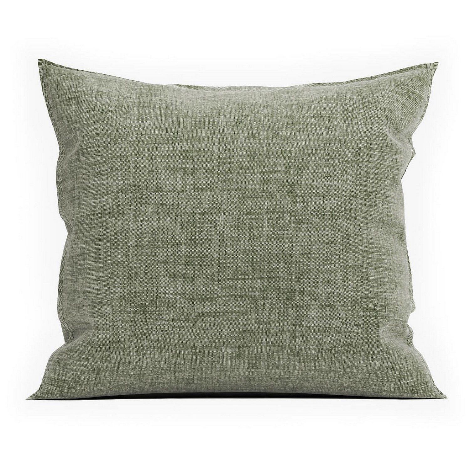 Lion Beddenshop Zo Home Lino Kussensloop Linnen Look - army green 80x80cm