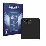 Savvies Screenprotector voor Samsung Galaxy Z Flip 5 (ALLEEN Camera Lens) - 6 Stuks