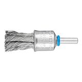 PFERD 43298010 borstelborstel gepept PBG | Ø 19 mm schachtø 6 mm roestvrij stalen draad-ø 0,35 – voor rechte slijpers, boormachines, buiggolven