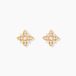 Vaiana Boucles d'oreilles puces Vaiana plaqué or jaune oxyde de zirconium