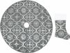 vidaXL - Jupe de sapin de Noël - luxe - avec - pied - 150 - cm - tissu - gris