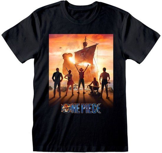 One Piece Heroes Inc. One Piece Key Art Heren T-shirt - zwart - L