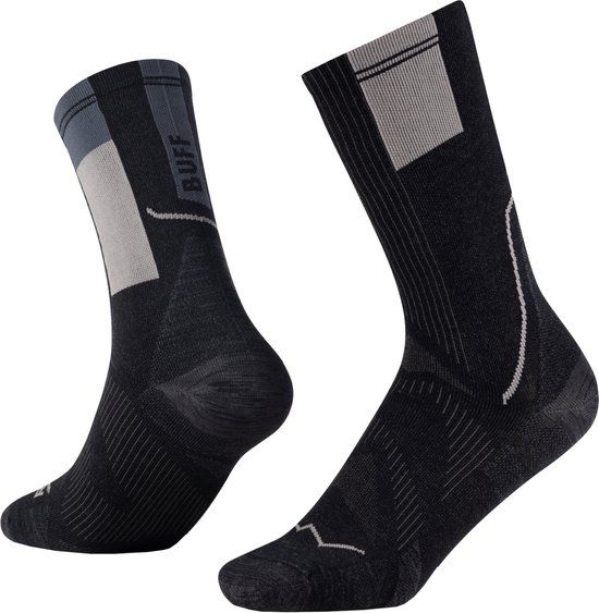 Buff Coolnet Crew Hardloopsokken Unisex Zwart 45-47