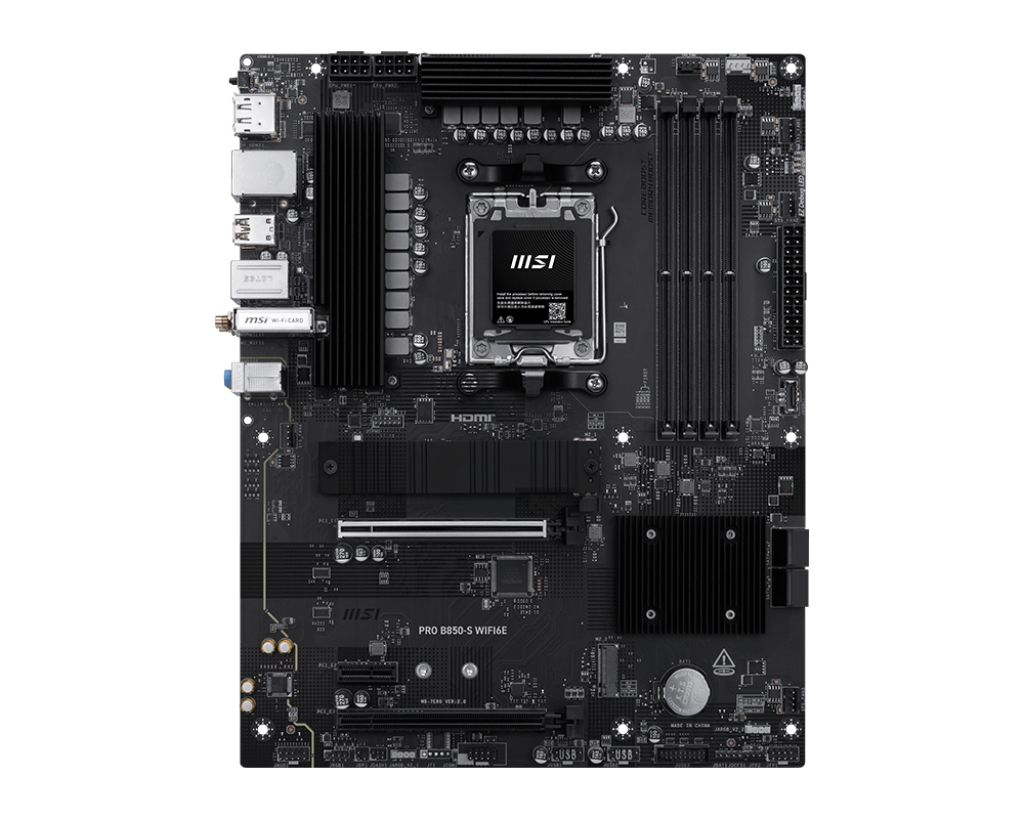 MSI PRO B850-S WIFI6E - Moederbord - Socket AM5 - ATX - AMD B850 chipset