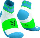 Compressport Ultra Trail Low Socks Unisex Norse Blue/Neon Green (35-38)