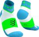 Compressport Ultra Trail Low Socks Unisex Norse Blue/Neon Green (35-38)