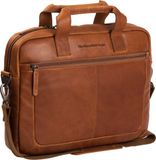 Chesterfield Sacoche d'ordinateur portable en cuir Calvi Cognac 15 pouces