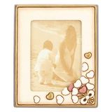 THUN - Fotolijst met harten - woonaccessoires - geschenkidee - groot formaat - keramiek en glas - 25 x 20,4 x 3 cm