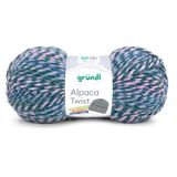 Gründl Wol Alpaca Twist - blauwdennenroze-aqua