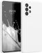 kwmobile telefoonhoesje geschikt voor Samsung Galaxy A52 / A52 5G / A52s 5G - Hoesje met siliconen coating - Smartphone case in mat wit