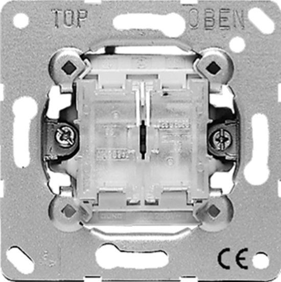Jung Inbouwschakelaar Basiselement - 505EU - E2U2B - Serieschakelaar - Grijs