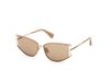 Max Mara MM0141 Or pâle brillant 58/17/135 Femme Lunettes de soleil