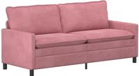 vidaXL Bank Roze Fluweel 196 x 81 x 87,5 cm
