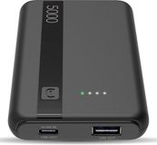 Cellularline Entry Powerbank 5000mAh - 12W USB-A - USB-C Input - Zwart