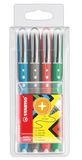 STABILO worker+ colorful Rollerball Pen Set - 4 Colors