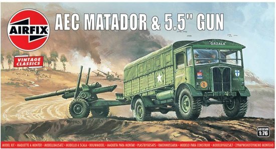 Airfix AEC MATADOR en 5.5INCH GUN