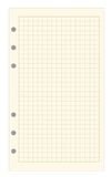 Exacompta 18511 Navulvellen 5 x 5 mm Vierkant Papier voor Exatime 17 cm 44 Pagina's – Ivoor