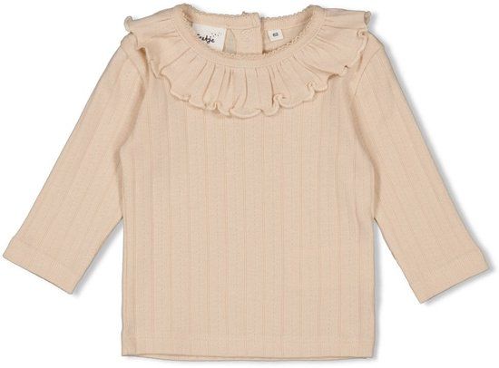 Feetje Longsleeve Pointelle Rib Offwhite - Woodland Bloom