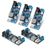 SURIGHT 24 V/12 V naar 5 V 5 A DC-DC USB step module down - Set van 5 - Auto en camper met bescherming tegen overbelasting