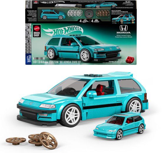 Mattel Brick Shop Hot Wheels Speed Series - Custom '90 Honda Civic EF