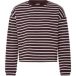 ICHI Sweatshirt 'BASMA' brun / blanc