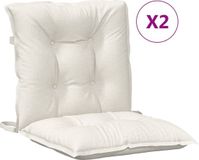 vidaXL Stoelkussens - Lage Rug - Set van 6 - Stof Blauw