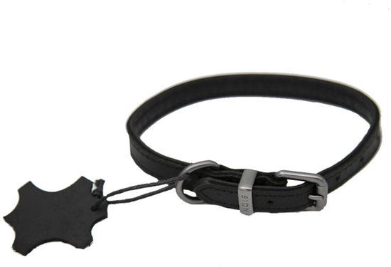 51 Degrees North Luxe Lederen Hondenhalsband – 25mm x 60cm Cognac Bruin