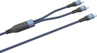 Vultech CS-NCCL12BL USB-kabel USB 2.0 1,2 m USB C USB C/Lightning Blauw