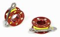 Best Divers Vismolen F29 Ø 69 mm, aluminium, rood, 15 m, Ø1,2 mm, unisex volwassenen