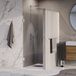Brauer Void - Carving Nisdeur - Helder Glas - 70 x 200 cm - Omkeerbaar - incl. Glascoating - Chroom