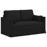vidaXL - Bank - Zwart - 139 x 78 x 80 cm - Stof
