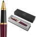 Parker Meridian Rollerball Pen | Rode lak met gouden accenten | Fijne penpunt | Zwarte inkt