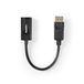 Nedis Adaptateur DisplayPort vers HDMI - 0,2 m - Noir