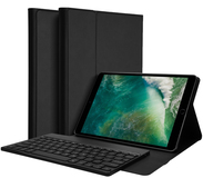 Accezz AZERTY Bluetooth Keyboard Bookcase for iPad 9.7" (2018/2017/Air 2/Air) - Black
