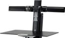 Ergotron Dual Monitor Double-Hinged Bow 63,5 cm (25") Bureau Zwart