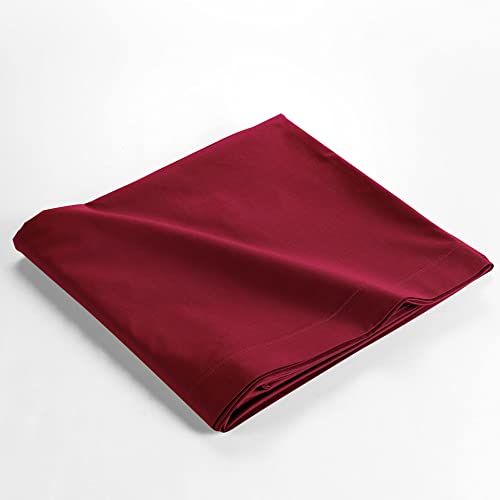 Douceur d'intérieur Biolina Bed Sheet - 240 x 300 cm - Bordeaux - Organic Cotton