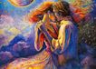 Diamantmozaïek Liefdespaar Dansend 55x75 cm