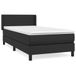 VidaXL Boxspringbed met matras, zwart, 90x200 cm, kunstleer