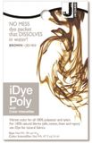 Jacquard iDye Poly Fabric Dye Bruin voor Natuurlijke, Synthetische, Polyester en Gemengde Textielvezels, 14 g No Mess Packet