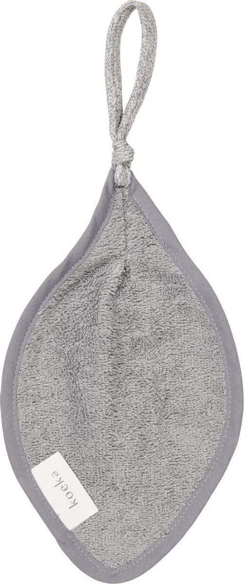 Koeka Speendoekje drop Dijon Organic - steel grey