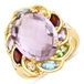 Rafaela Donata Ring Sterling Zilver Amethist Geelgoud 18.50 mm / maat 58