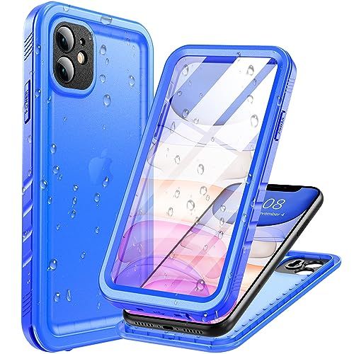 Cozycase iPhone 11 Waterdicht Schokbestendig 360 Graden Onbreekbaar Militair Stijf Full Body Hoes IP68 Zwart