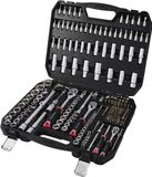 TOOLCRAFT TO-10674603 Bit- en steeksleutelset 1/2, 1/4, 3/8 255-delig